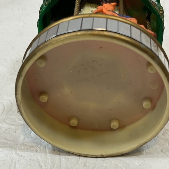 VTG 1991 Noma Carousel Merry Go Round Mirror Christmas Plastic Ornament 4" Tall - Picture 7 of 14